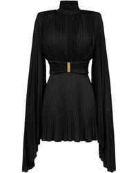 Elisabetta Franchi - Kleid mit Stehkragen - Lyst