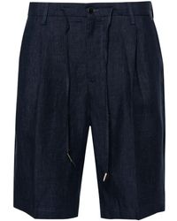 Briglia 1949 - Olbias Pleat-detail Linen Shorts - Lyst