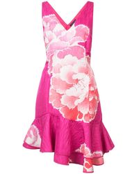 Josie Natori フローラル ワンピース - ピンク