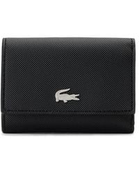 Lacoste - Logo-Plaque Tri-Fold Wallet - Lyst