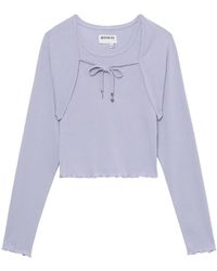 Musium Div. - Bolero-Layered Knitted Top - Lyst