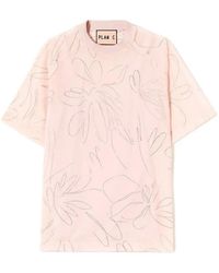 Plan C - T-Shirt À Fleurs - Lyst