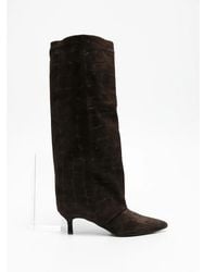 GISEL B - Croc-Effect Matilda Boots - Lyst