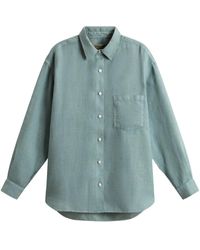 Woolrich - Linen Shirt - Lyst