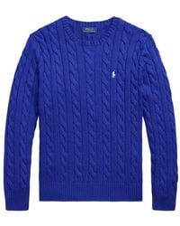 Polo Ralph Lauren - Cable-Knit Cotton Sweater - Lyst