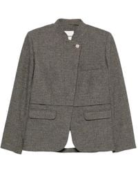 Sandro - Houndstooth-Pattern Crystal-Embellished Blazer - Lyst