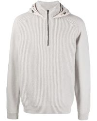 Herno - Long-Sleeve Hooded Wool Jumper - Lyst