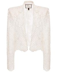 Nissa - Embellished Lace Blazer - Lyst