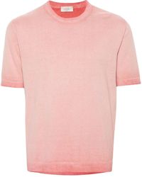 Altea - Fine-knit Cotton T-shirt - Lyst