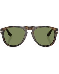 Persol - Tortoiseshell-Effect Pilot-Frame Sunglasses - Lyst