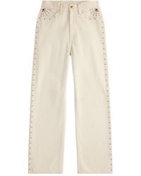 RRL - Studded Straight-Leg Jeans - Lyst