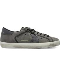 Golden Goose - Super Star Mesh Net And Suede Upper - Lyst