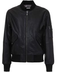 Just Cavalli - Zip-Up Leather Jacket - Lyst