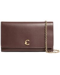 Coccinelle - C-Me Light Logo-Plaque Chain-Link Shoulder Bag - Lyst