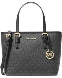 MICHAEL Michael Kors - Small Jet Set Monogram-Print Tote Bag - Lyst