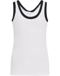 Rosetta Getty - Scoop-Neck Tank Top - Lyst