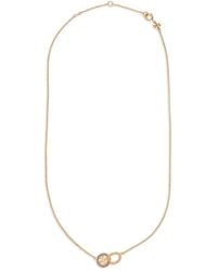 Tory Burch - Logo-Charm Chain Necklace - Lyst
