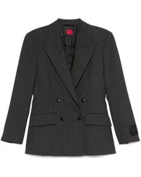 HUGO - Pinstripe-Pattern Blazer - Lyst