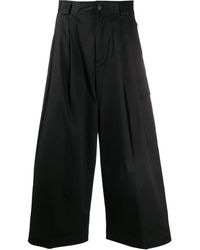 Woolrich Pantalon taille haute à pinces - Noir