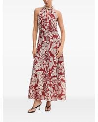 Ouí - Beaded-Collar Floral-Print Maxi Dress - Lyst