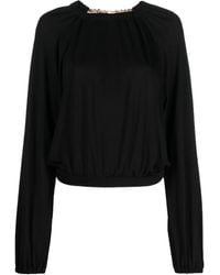 Just Cavalli - Chain-Link Cut-Out Top - Lyst