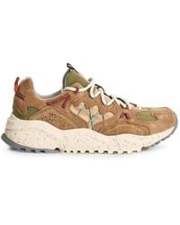 Flower Mountain - Yamabushi Suede-Panelled Sneakers - Lyst