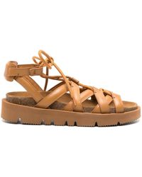 A.P.C. - X Nrl Iliade Lace-up Sandals - Lyst