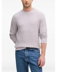 Sisley - Textured-Knit Sweater - Lyst