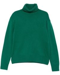 Frankie Shop - Gala Padded Roll-Neck Knitted Wool Sweater - Lyst
