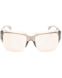Gucci - Logo-Plaque Square-Frame Sunglasses - Lyst