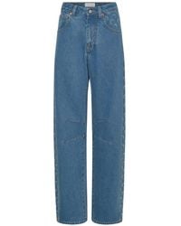 Marine Serre - Jeans Met Maanprint - Lyst