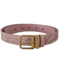 Dolce & Gabbana - Bestickter Jacquard-Gürtel - Lyst