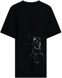 Yohji Yamamoto - Graphic-Print T-Shirt - Lyst