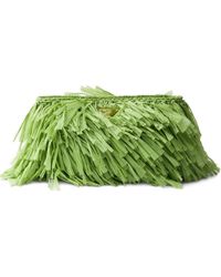 Prada - Medium Fringed Crochet Clutch Bag - Lyst