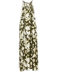 Emporio Armani - Robe À Fleurs Imprimées - Lyst