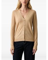 Silvian Heach - Piped-Trim V-Neck Cardigan - Lyst