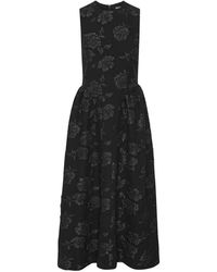 ROTATE BIRGER CHRISTENSEN - Floral-Jacquard Midi Dress - Lyst