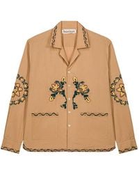 BAZISZT - Nali Floral-Embroidered Pocket Shirt - Lyst