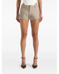Manière De Voir - Belt Loops Tailored Mini Shorts - Lyst