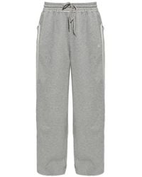 adidas - Logo-Embroidered Wide-Leg Track Pants - Lyst