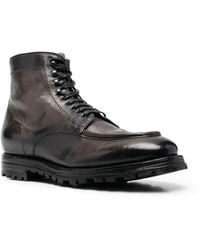 Officine Creative - Bottes En Cuir À Lacets - Lyst