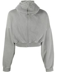 Entire studios - Stand-Up Collar Zip-Up Hoodie - Lyst