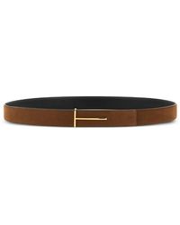 Tom Ford - Reversible Belt With Logo - Lyst
