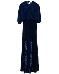 Themis Z - Kyma Round-Neck Floral Maxi Dress - Lyst