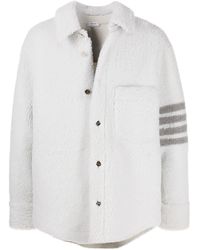 Thom Browne - 4-Bar Shearling Jacket - Lyst