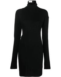 Max Mara - High-Neck Long-Sleeved Mini Dress - Lyst