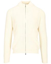 Al Duca d'Aosta - Knitted Zip-Up Sweater - Lyst