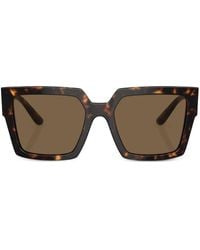 Dolce & Gabbana - Tortoiseshell Logo-Plaque Sunglasses - Lyst