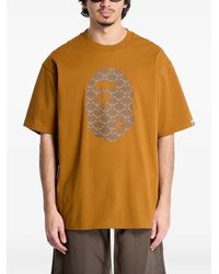 A Bathing Ape - Ape Head T-Shirt mit Monogramm - Lyst
