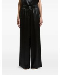 Peserico - Aurea Satin-Finish Elasticated-Waistband Trousers - Lyst